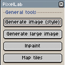 the PixelLab menu