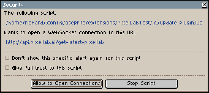 Websocket access