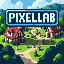 Animated pixel art town