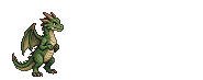 A pixel art dragon breathing fire, pixel art VFX